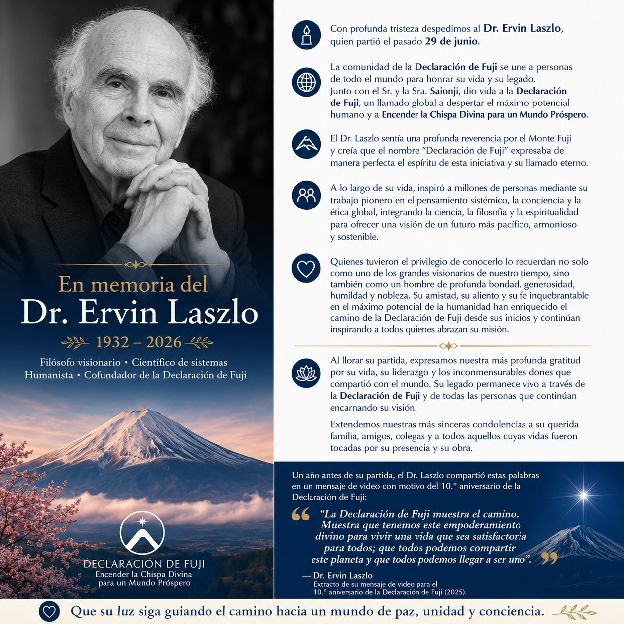 In Memoriam Ervin Laszlo