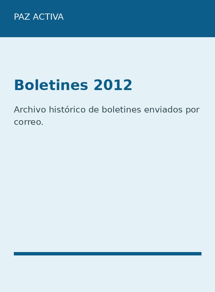 Boletines enviados por mail (2012)