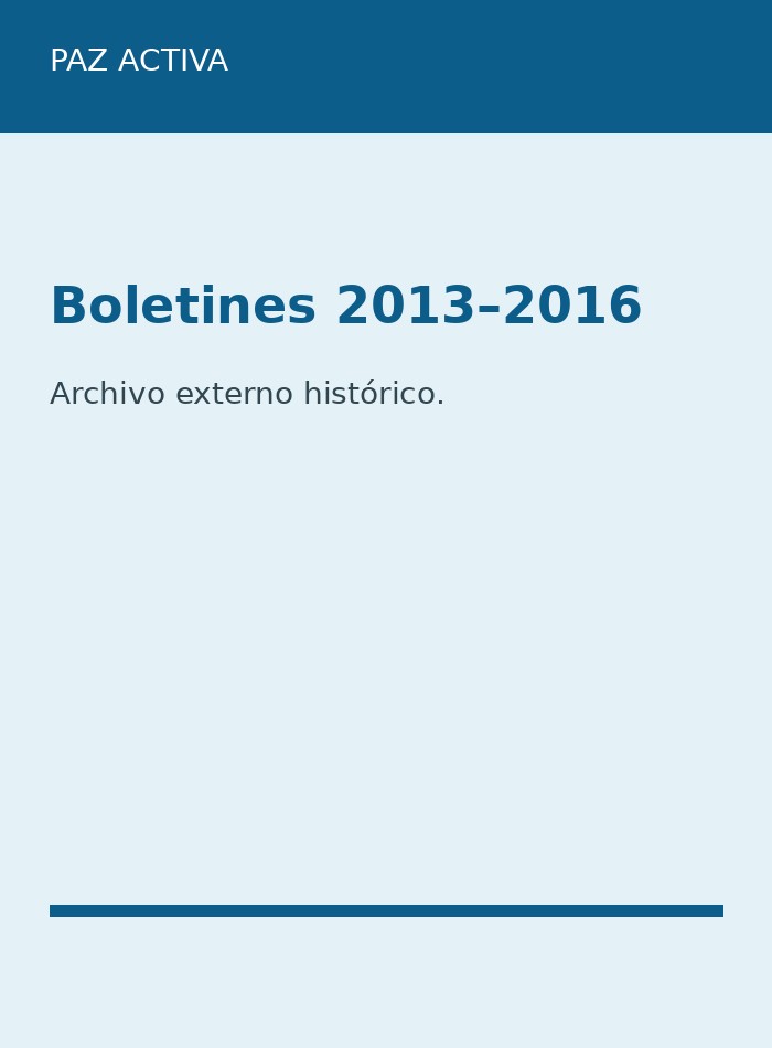 Archivo de boletines 2013-2016